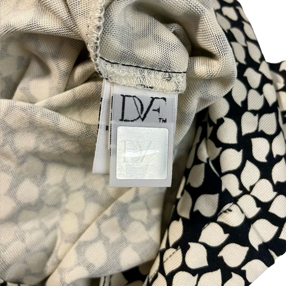 Diane Von Furstenberg Silk Anna Jersey Long Sleeve Shirt Dress Size 6 - Picture 6 of 7